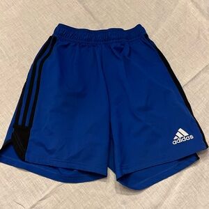 Adidas Tiro 23 League Shorts in Royal Blue with Black Stripes